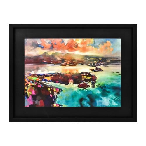 Scott Naismith Skye Bridge Wood Framed Plaque