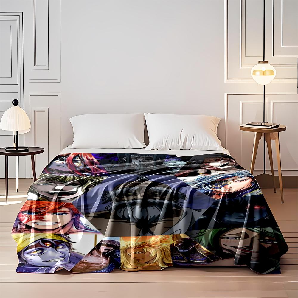 "Epic Anime Characters Collage Blanket Flannel blanket for bedroom, living room, sofa, and nap sofas"