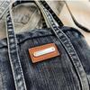 Vintage Mini Denim Boston Bag Women's Crossbody Bag