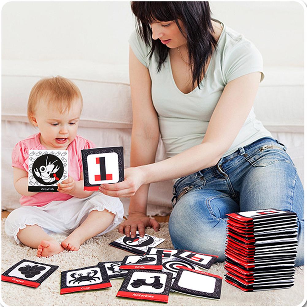 Baby Cloth Card Super Soft Exquisite Pattern Washable Tearable Infant Early Non-Fading Enlighte F3F8