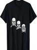 Three Wise Skulls Deaf, Blind, Mute,Halloween Costume Skull T-Shirt