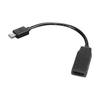 Lenovo 0B47089, 0,2 m, Mini DisplayPort, HDMI, Samec-Samice, Černá, 3840 x 2160 pixelů