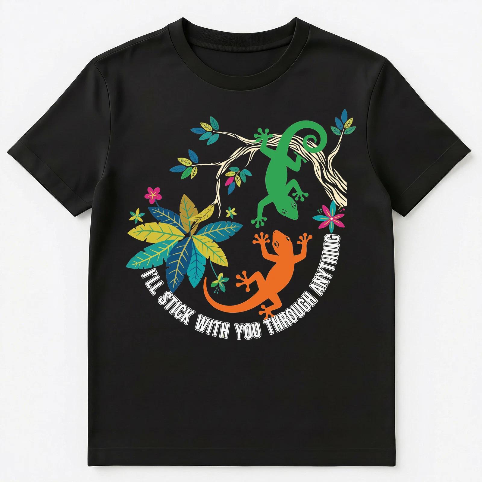 

Motivational Gecko Art With Uplifting Message Unisex T-Shirt M