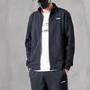 Li Ning Sweatshirts Men's Black Stand Collar Moderate Cardigan AWDT643-1