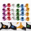 5 Pcs MTB Bicycle Chainwheel Screws Cycling Chainring Wheel Bolt Alloy 7075 Single/double Road Bike Disc Screws for Crankset Parts