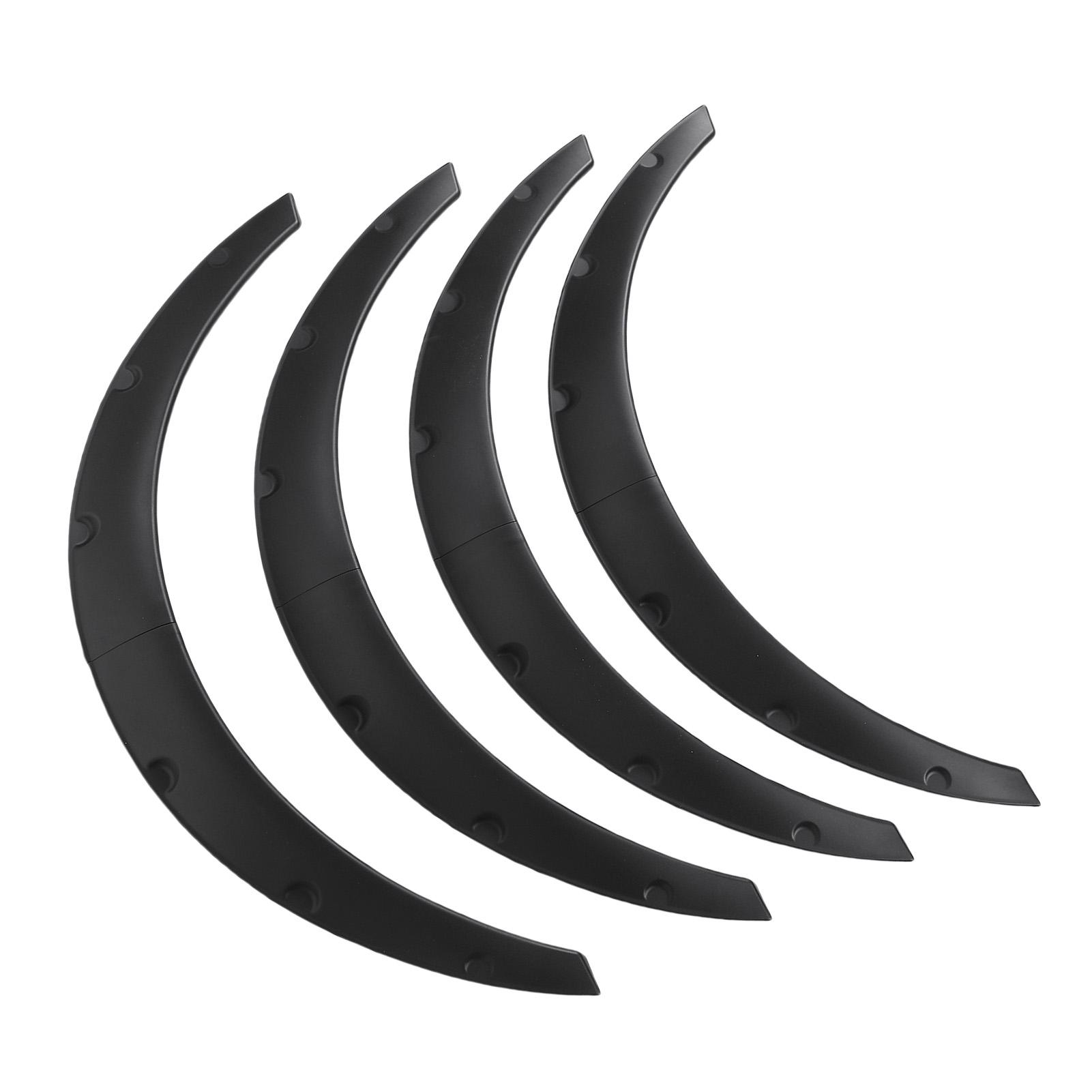 

4PCS Wide Body Kit Wheel Flares Universal Flexible 80cm Wheel Arch Trim Flare for Sedan SUV Off Road Vehicle