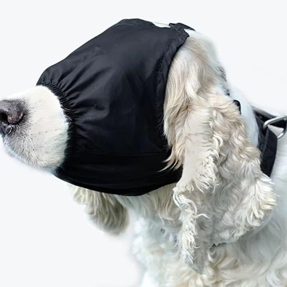 New Nylon Dog Calming Cap Black Grooming Pet Anxiety Mask Muzzle Dog Blindfold Pet Accessories