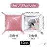50 Pieces of Square Double-Sided Aluminum Foil Balloon Walls, Birthday Parties, Anniversaries, Wedding Season, Valentine's Day