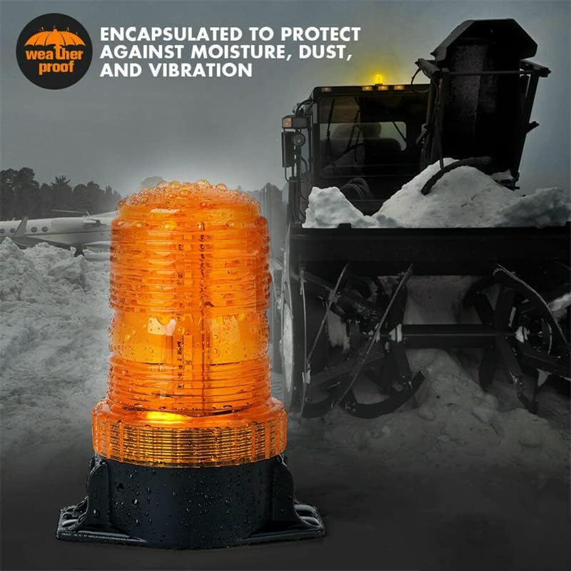 Encell LED Strobe Lights for Trucks 30 LED Strobe Flashing Amber Security Light for Vehicles