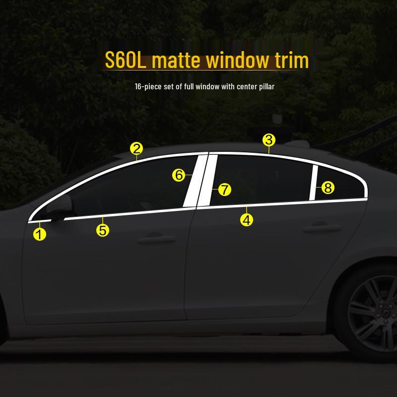 Volvo S60L/XC60/V40 Stainless Steel Window Trim & Decorative Strip