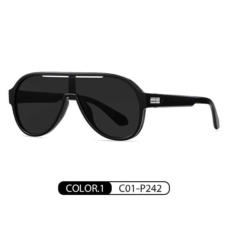 New Tr One-Piece Large Frame Sunglasses Fashionable Sunglasses Colorful Sunglasses