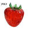 Red Strawberry Sensory Toy Clear Stress Ball Toy, Giant Pink Squeeze for Relieve Stress, Fake Fruit Fidget Relaxation Hand