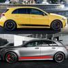 Car Hood Decal Side Stripes Skirt Sticker For Mercedes Benz A Class A45S W177 V177 A35 A45 W176 AMG DIY Decoration Accessories