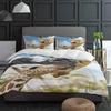 Giraffe Animal Cloud Sky Bedding Set 3pcs Boys Girls Duvet Cover Pillowcase Kids Adult Quilt Cover Double Bed Set Home Textile