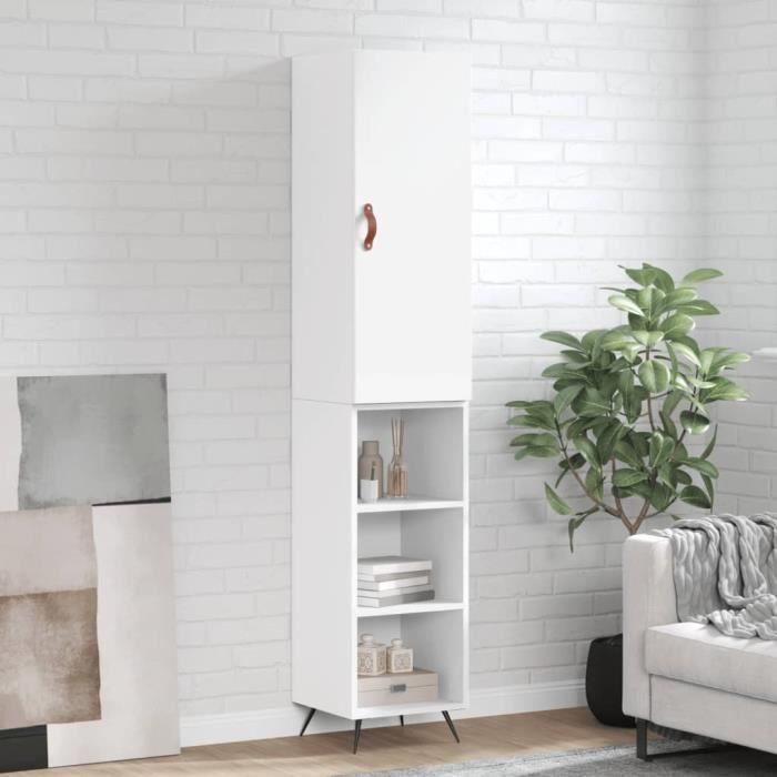 VidaXL High Buffet White 34.5x34x180 Cm Engineered Wood 3198953