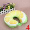 Travel Portable Fruit U Shaped Pillow Cushion Nanoparticles Neck Pillows Office Cervical Pillow  Fruit Pattern Travel Pillow