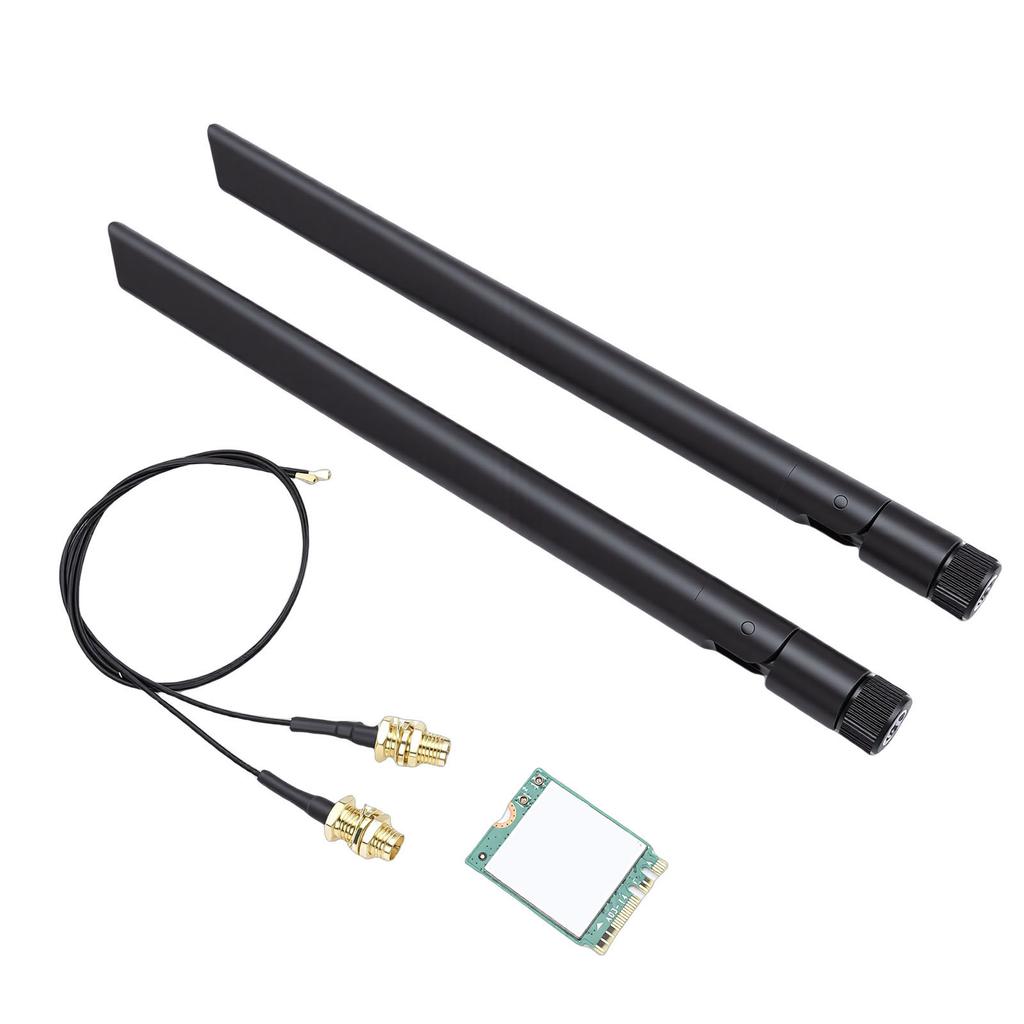 AX1675X WiFi 6E M.2 Wireless Card 2.4G 5G 6G Triple Band 5.3 PC Adapter with Dual 8db Support for