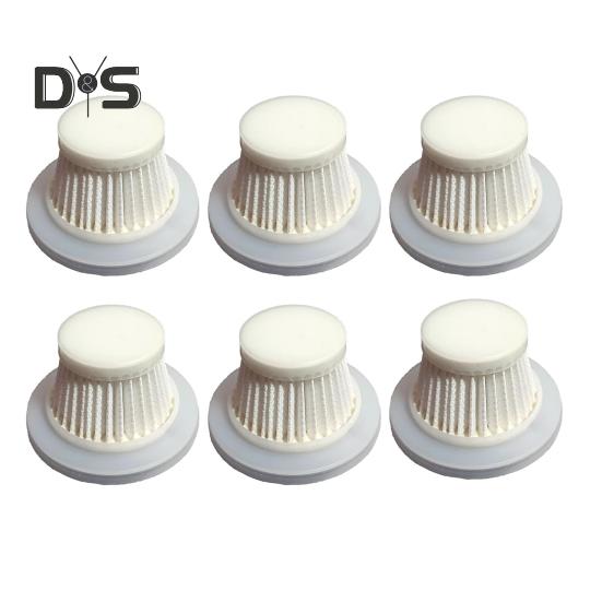 

6 шт. моющиеся фильтры для пылесоса запасные части легко устанавливаемый беспроводной пылесос комплект фильтров HEPA 6pcs