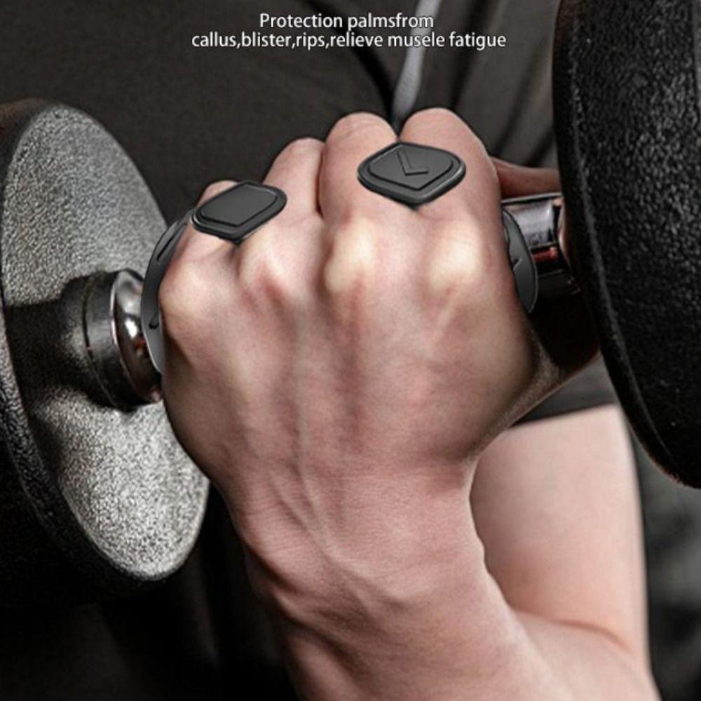 1 Pair Ergonomic Weight Lifting Grips Elastic Honeycomb-shaped Workout Gym Gloves Soft Anti-slip Silicone Palm Grips Pull-ups