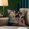Boy Team E-Enhypen Pillow Case Pillowcase Anti-Dustmite Pillow Invisible Zipper Silky Short Plush Sofa Cushion Cover