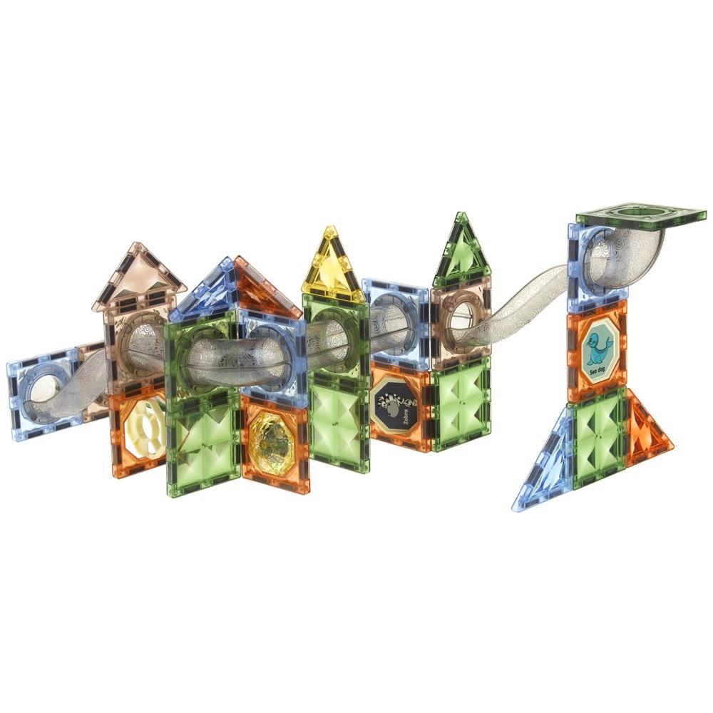 Magnetic Construction Blocks Luminous Ball Track Roller Coaster Set 69 Pcs.