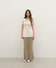 Loutaideu Half Sleeve Flare Knit [Ivory]