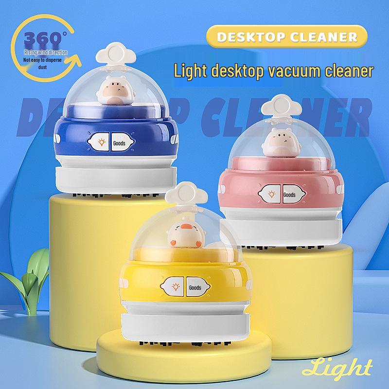 Wireless Desktop Vacuum Cleaner & Night Light for Crumbs - Ideal for Children and Students
