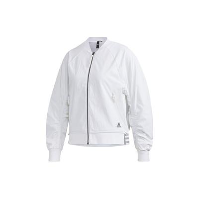 Bomber Logo Wrinkled Sports Jacket Women Jackets White FU6228