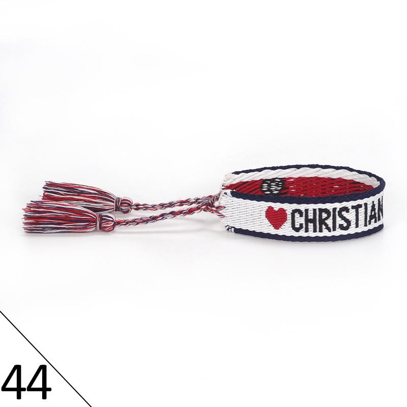 Handmade Embroidered Friendship Bracelet with Tassels for Women