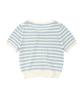 LEE Women'S Scalloped Stripe Knit Light Blue