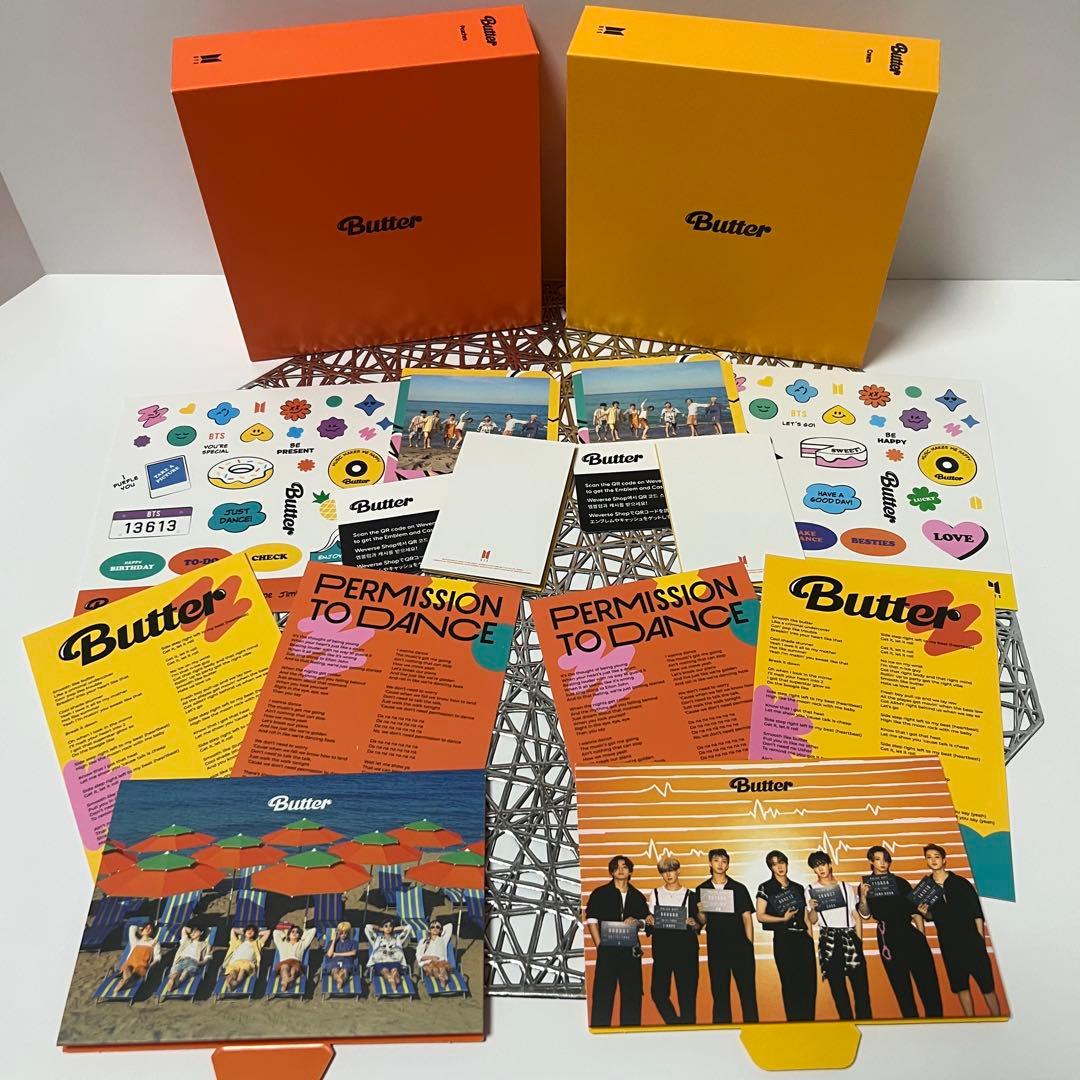 BTS Butter CD 2 types set Peaches/Cream