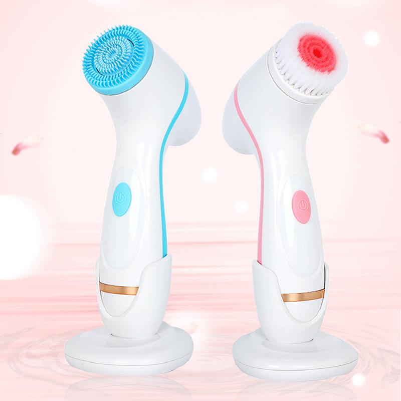 Kinsei Beauty 3 In 1 Electric Cleansing Brush Sonic Rotating Cleansing Brush Galvanic Facial Spa System Deeply Clean and Remove Blackheads