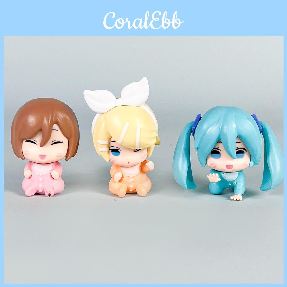 Hatsune Miku Pvc Sammelfiguren-Set mit zusammenbaubaren Puppen für Anime-Fans