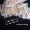 Individually Packed Bamboo Toothpicks: Portable, Small Portions In Transparent Bags, Pack of 2,000.