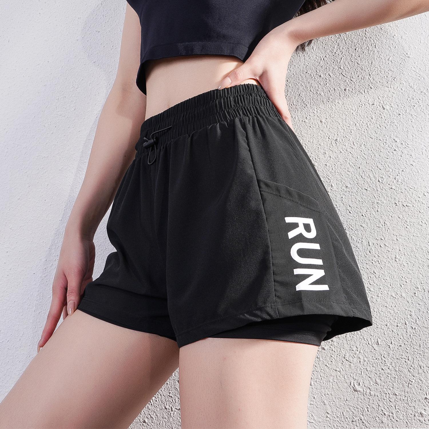 

Women s High Waist Quick-Dry Sports Shorts – Loose Fit Yoga & Running Pants M (approx. 100-115 lbs) синій