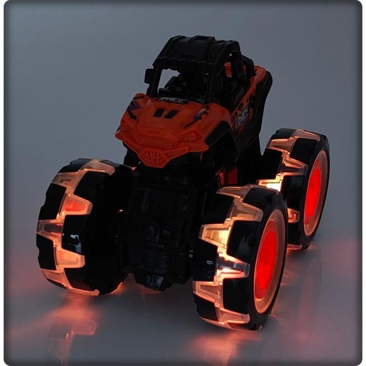 Monster Truck Off-Road Car Jeep Auto Off Road Sound Light Orange
