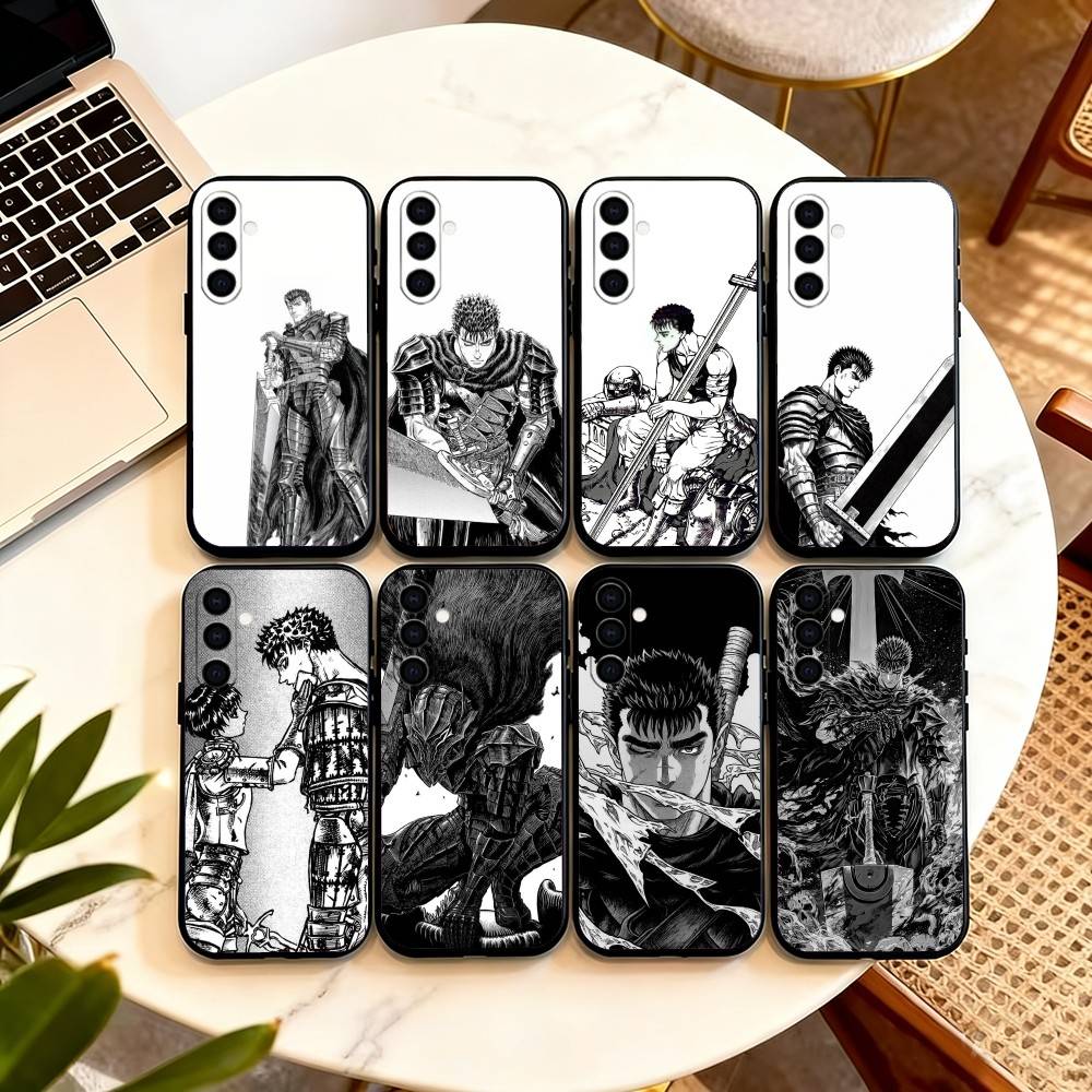 Berserk Guts Hot Anime Phone Case Black Silicone Soft For Samsung Galaxy A73,A72,A71,A70,A53,A52,A51