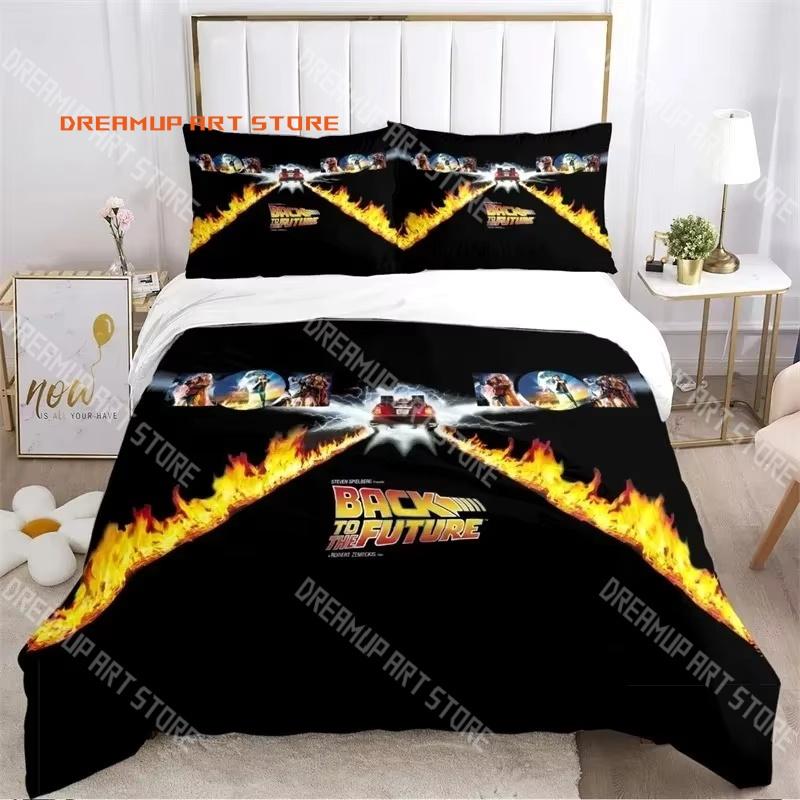 3D Print Back To The Future Movie Bedding Set Single Twin Full Queen King Size Bed Set Adult Kid Bedroom Duvetcover Set