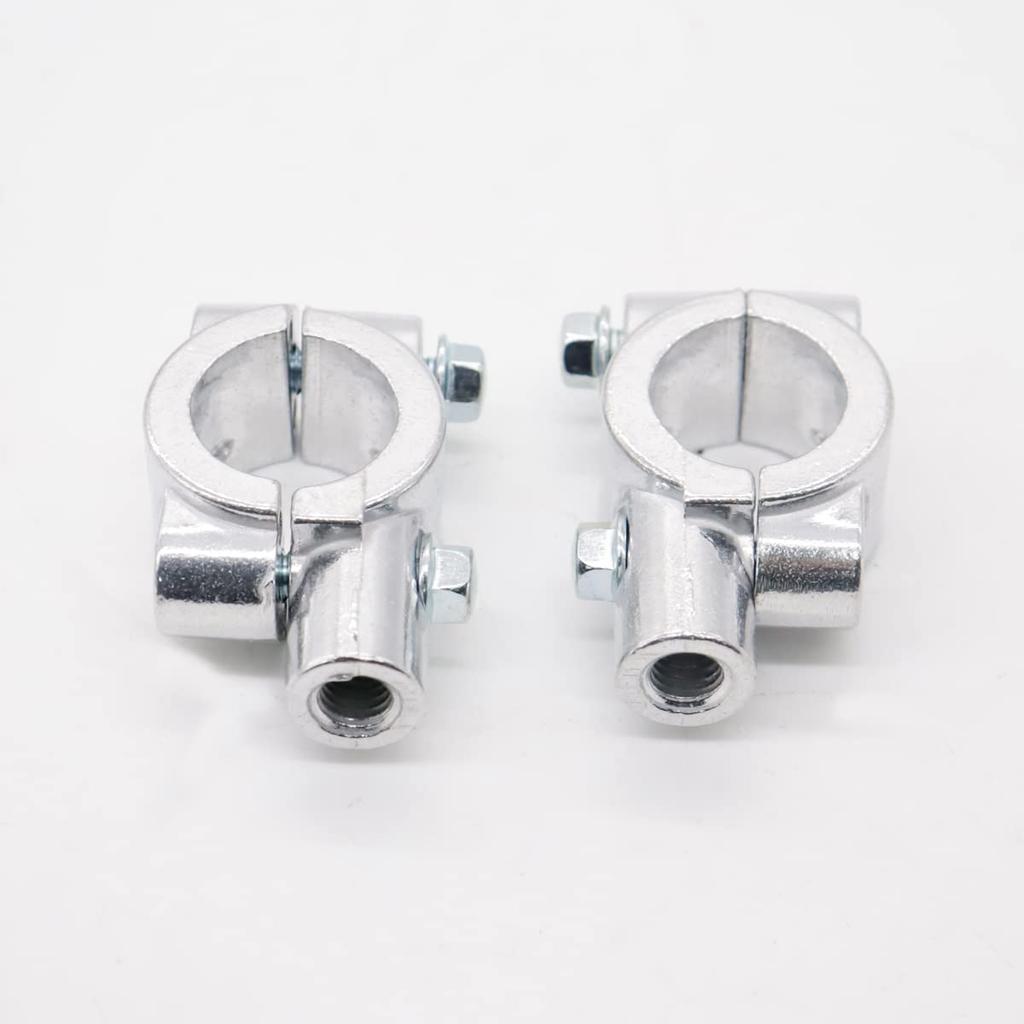 ZCJSZP Mount Bracket Clamp Mirror Mount Clamp Rear View Mirror Holder Motorcycle Bike Handlebar