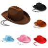 Color Felt Solid Cowboy Hat Sewing Craft Party Costumes Holiday Supplies Gifts