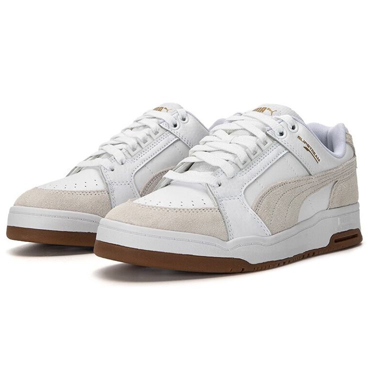 Puma Slipstream Lo Suede FS Unisex White Gray Gum 385694-01