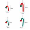 Knitted Hanging Candy Cane Ornaments Cartoon Christmas Walking Stick Candy  Holiday Festival Decor