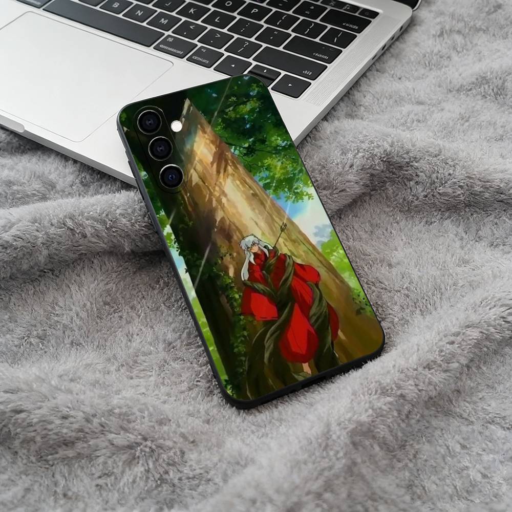 L-L-Inuyasha Phone Case For Samsung Galaxy A73,A71 A72,A70,A53,A52,A51,Soft Silicone Black Cover