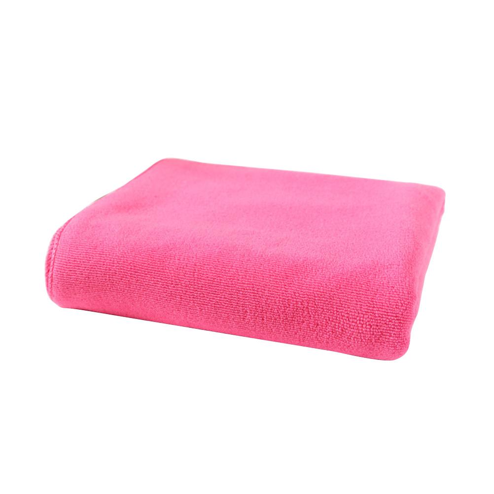 Premium Microfiber Towels Multi-Functional Cleaning Cloth Soft Gentle Touch Water Absorbing Quick-Drying 30x70cm Pink