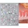 Colorful Butterfly Laser Manicure Decor Sliders Relief Engraved 5D Embossed Nail Stickers Nail Art Sticker Decal