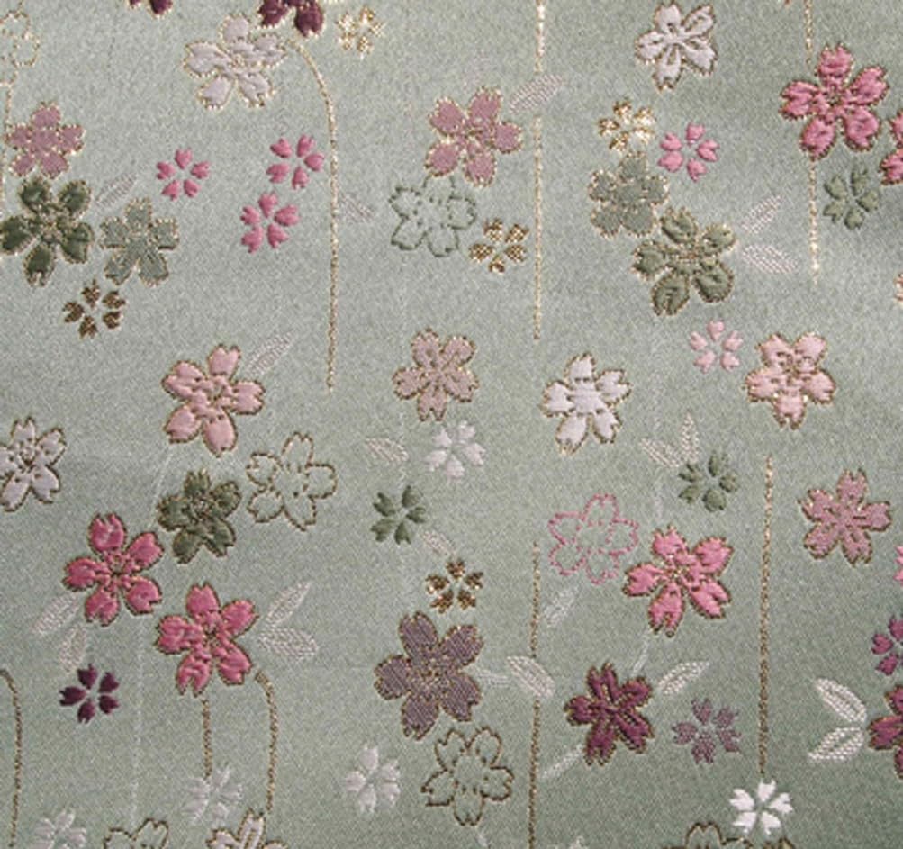 Fireproof and Flame-retardant Buddhist Altar Mat, Altar Cloth, Lacquer Tablecloth, Cherry Blossom Pattern, "Mio" (Size 16: Chukyo Style (25.3 X 38.5 C