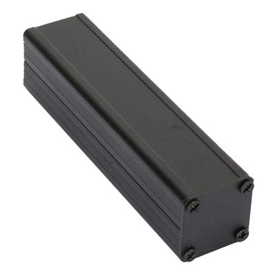 Aluminum Box Black Split Type Electronic Enclosure Cooling Case Instrument Housing Heat Dissipation Case 25x25x100mm