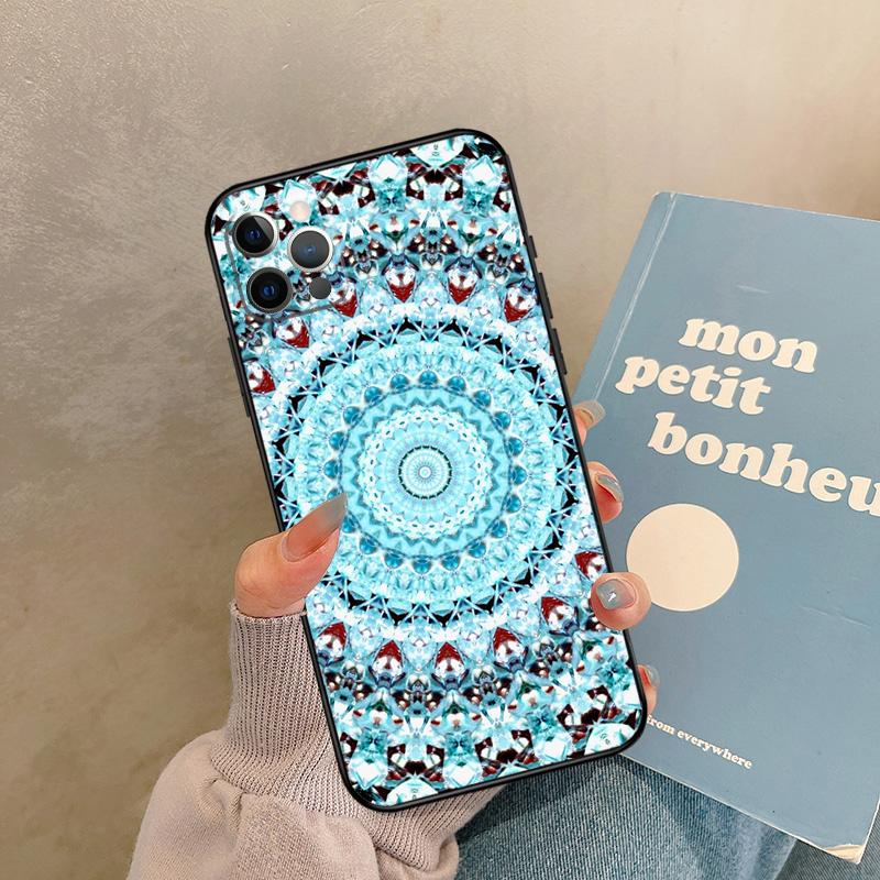 Indian Mandala Pattern Case For iPhone 17 Air 15 14 13 12 11 16 Pro Max 13 mini XR 15 16 Plus 16e Back Cover Shell