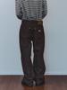 Gijunmaen Structured Studded Raw Denim Brown