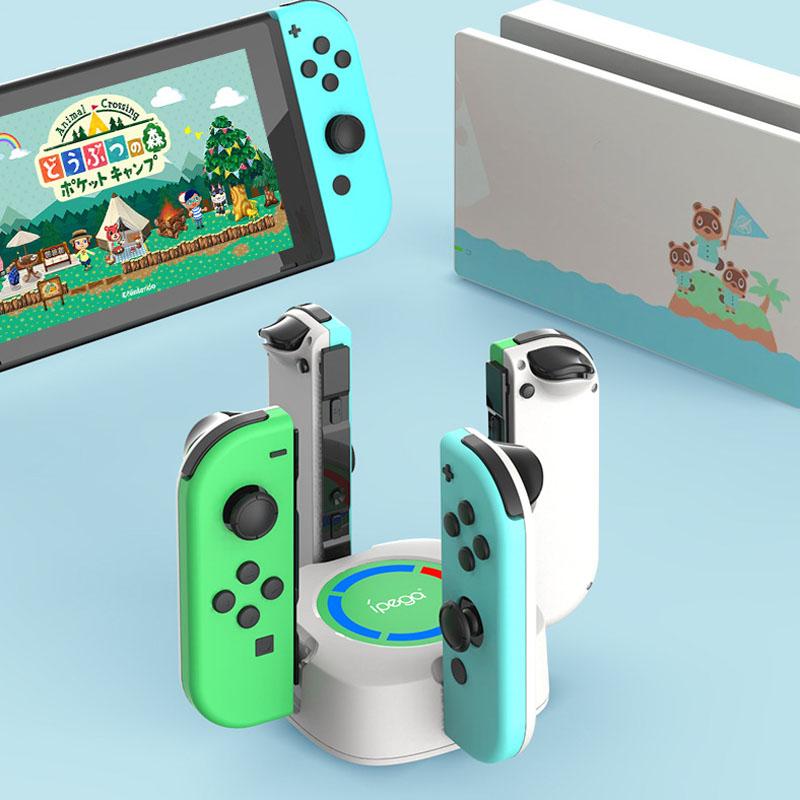 4 In 1 Charging Dock for Nintend Switch Joy con Controller Joycon Gamepad Charger Stand Charging Docking Station